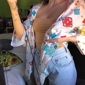 tribe print cardigan